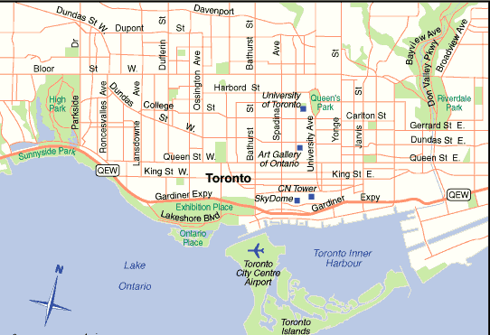 toronto aeroport carte